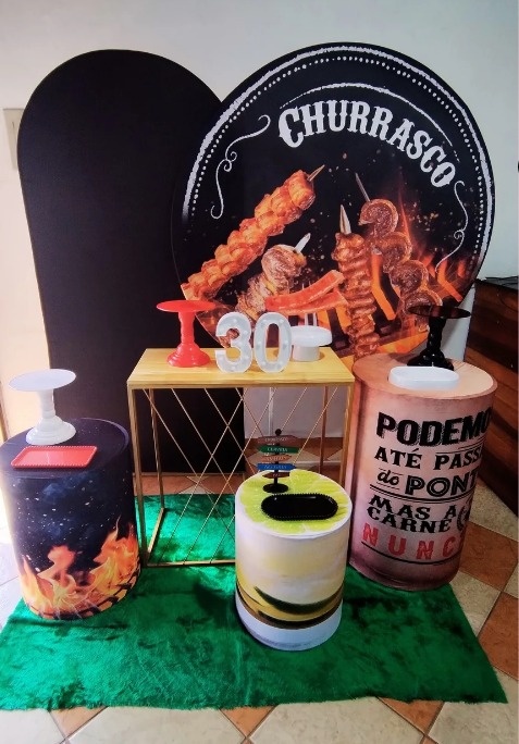 Kit Diamante Churrasco (Mod.1)  - Pegue Monte Jaque Moreno