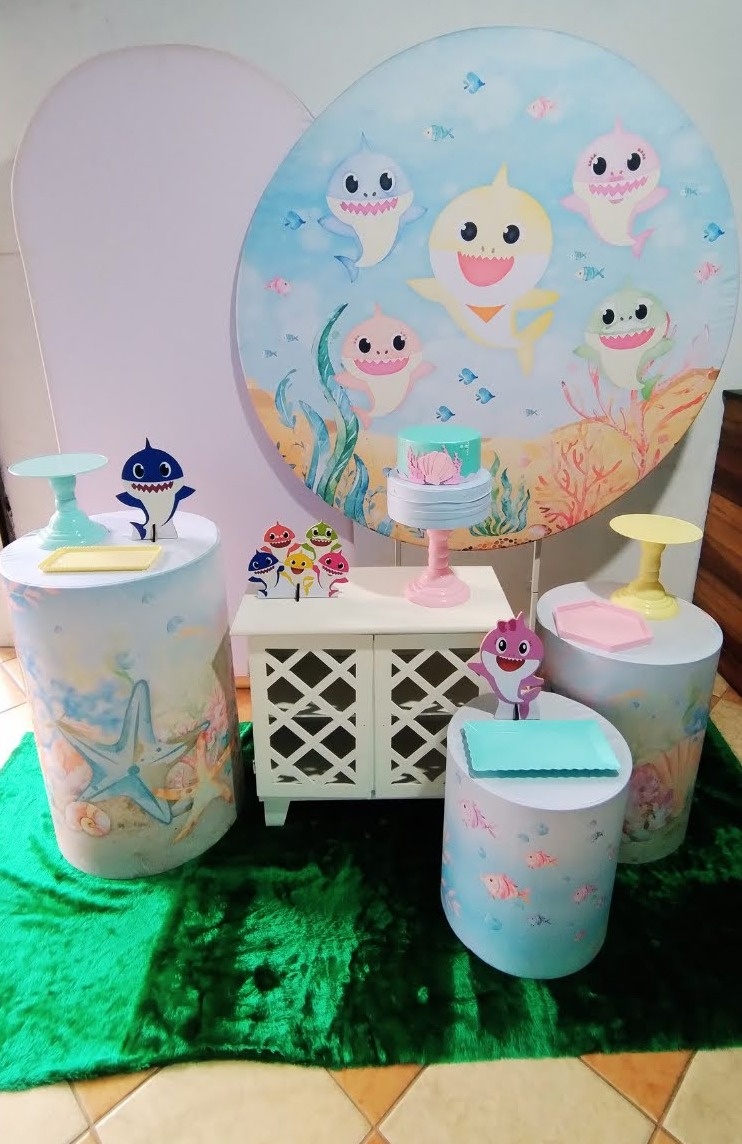 Kit Diamante Baby Shark  - Pegue Monte Jaque Moreno