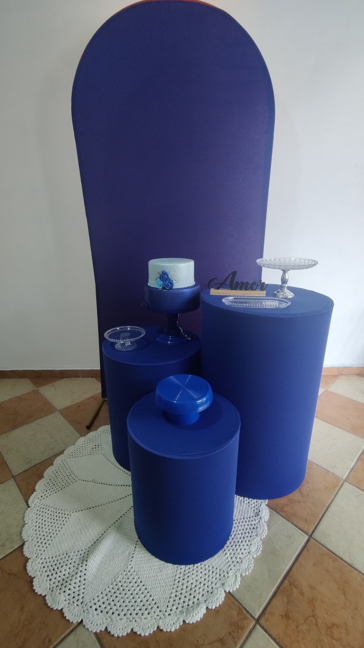 Kit Prata Romano Azul Royal  (Mod.2) - Pegue Monte Jaque Moreno