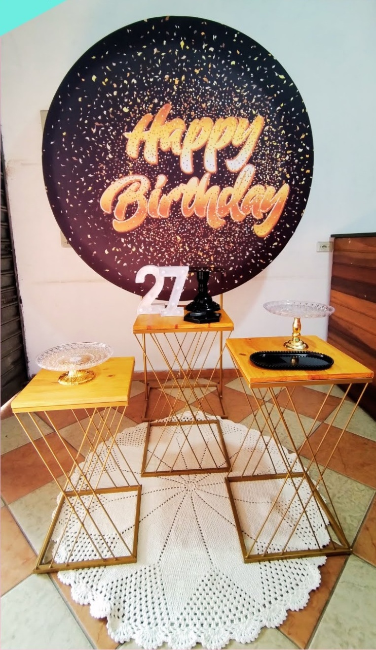 Kit Prata Happy Birthday Preto - Pegue Monte Jaque Moreno