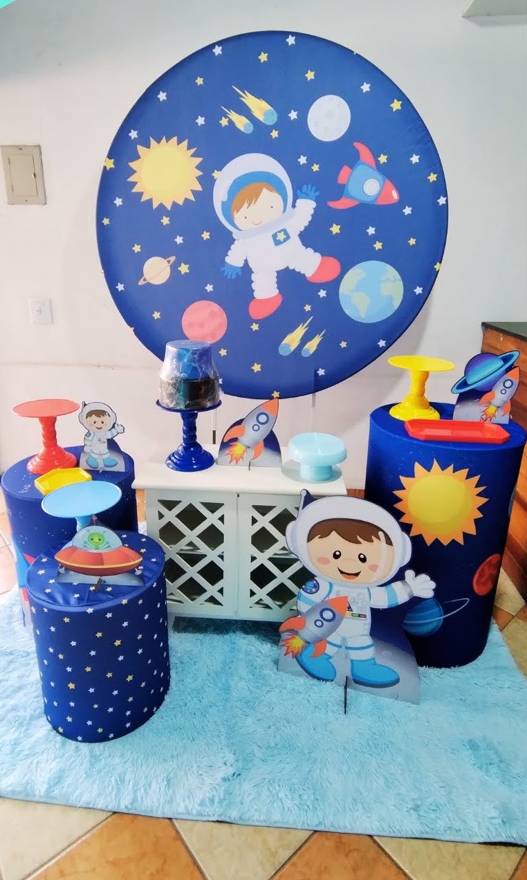 Kit Ouro Astronauta Cute  - Pegue Monte Jaque Moreno