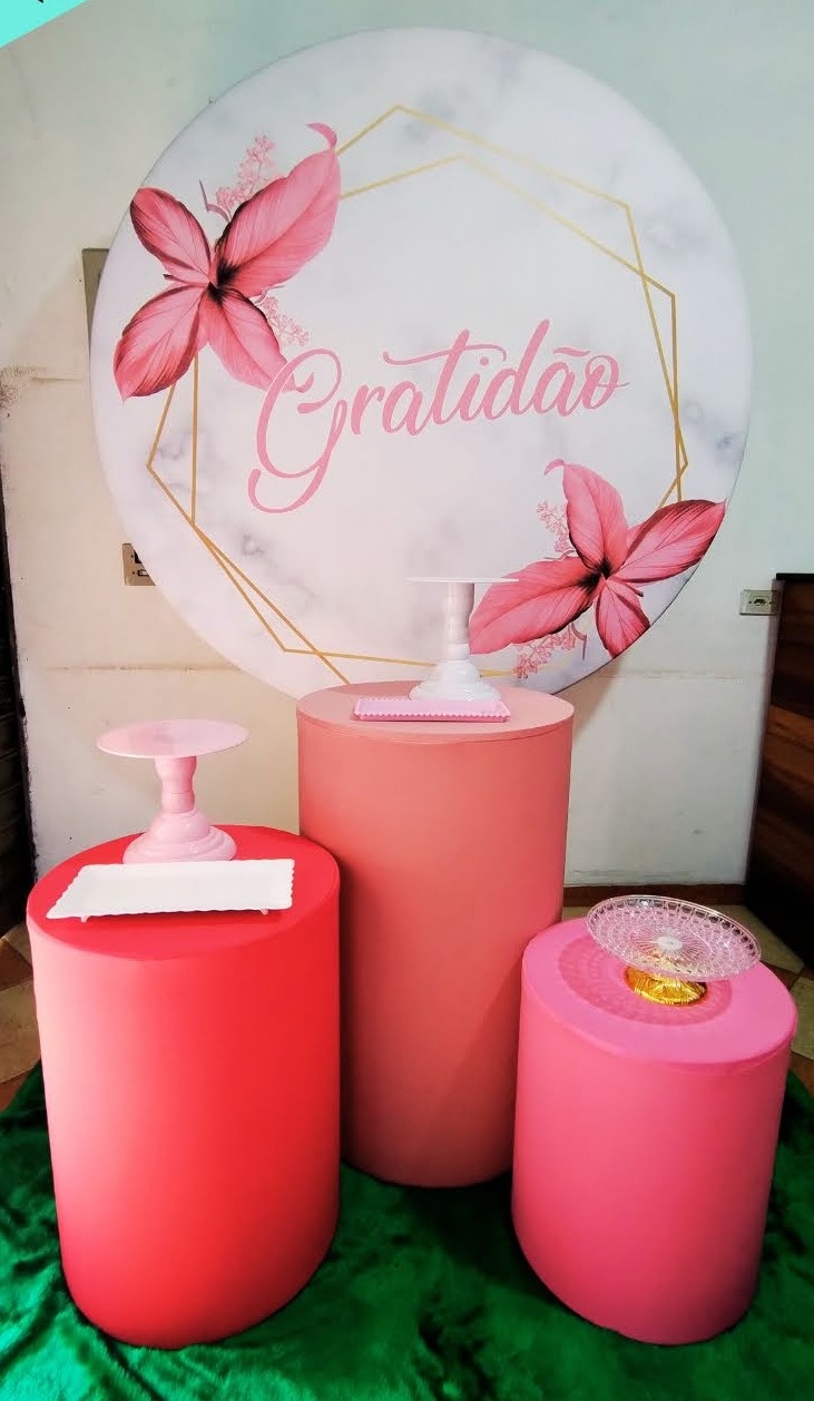 Kit Prata Flor Gratidão Rosa (Mod.1) - Pegue Monte Jaque Moreno