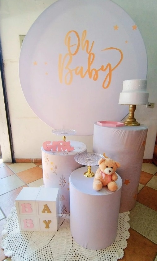 Kit Prata Oh Baby Bco Girl (Mod.3) - Pegue Monte Jaque Moreno