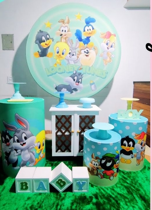 Kit Ouro Chá de Bebe Looney Tunes - Pegue Monte Jaque Moreno