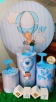 Kit Prata Chá de Bebe Urso Balão Azul - imagem 2