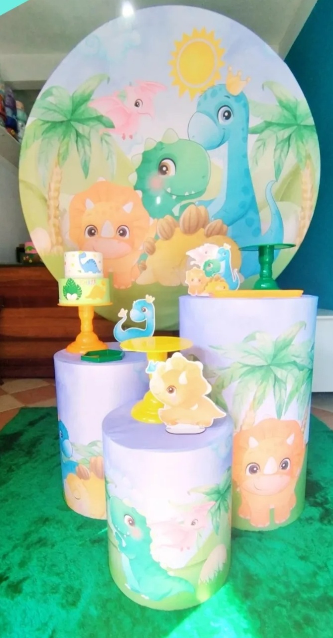 Kit Prata Dino Baby - Pegue Monte Jaque Moreno