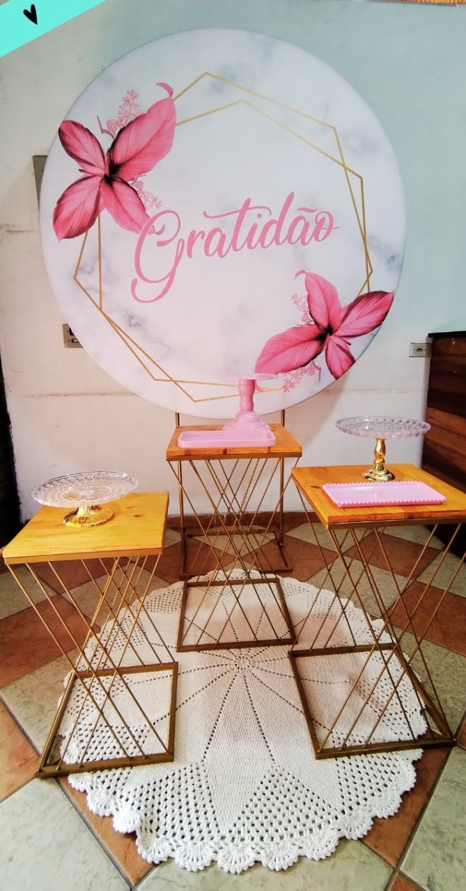 Kit Prata Flor Gratidão Rosa (Mod.2) - Pegue Monte Jaque Moreno
