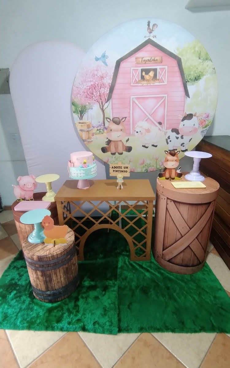 Kit Diamante Fazendinha Rosa (Mod.2) - Pegue Monte Jaque Moreno