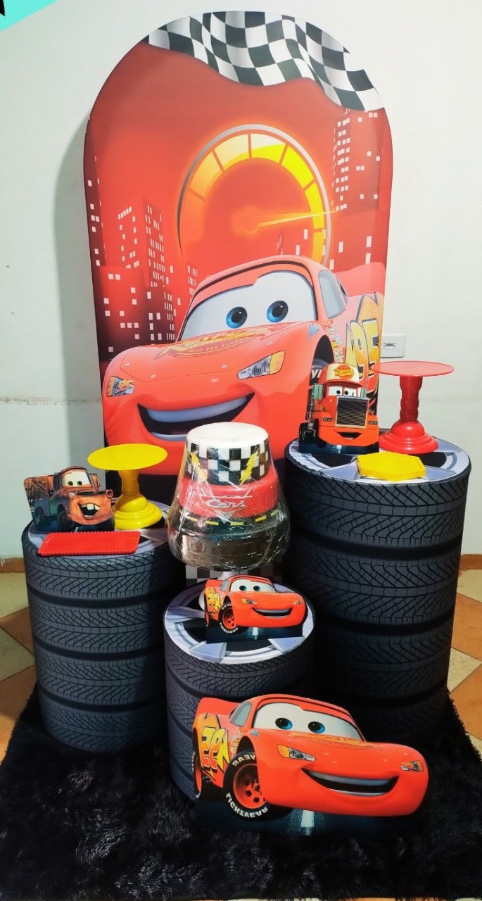Kit Prata Relampago Mcqueen (Mod.2) - Pegue Monte Jaque Moreno
