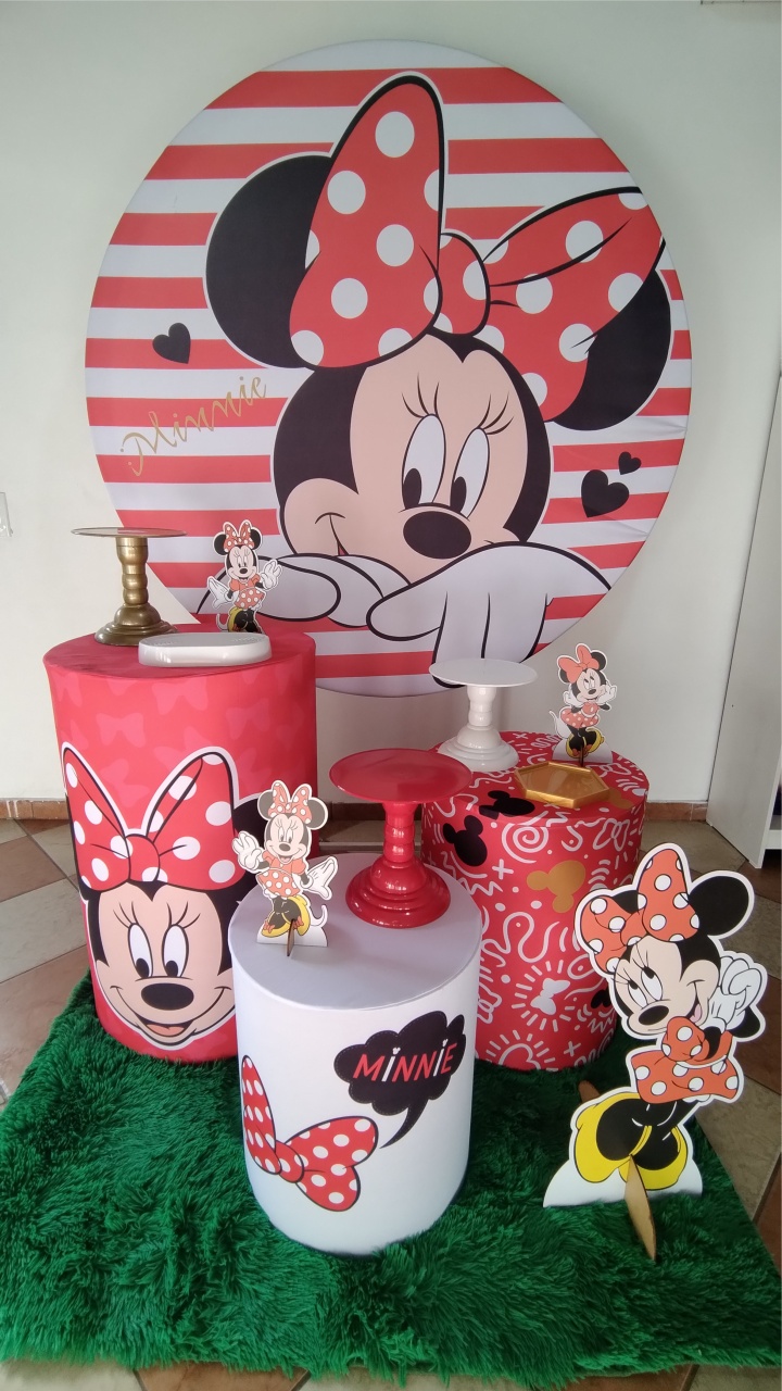 Kit Prata Minnie Vermelha - Pegue Monte Jaque Moreno