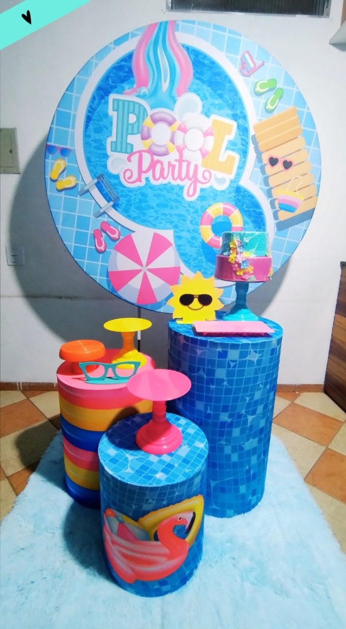 Kit Prata Pool Party (Mod.1) - Pegue Monte Jaque Moreno