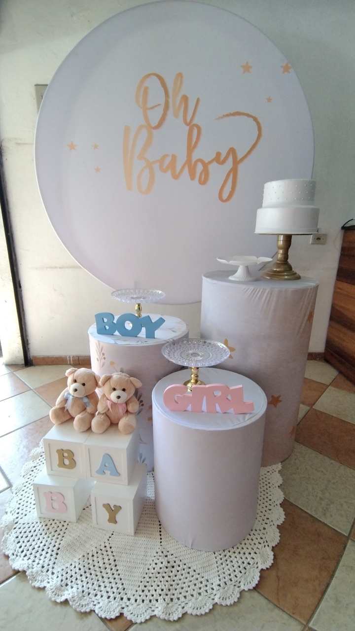 Kit Prata Oh Baby Bco Revelação (Mod.1) - Pegue Monte Jaque Moreno