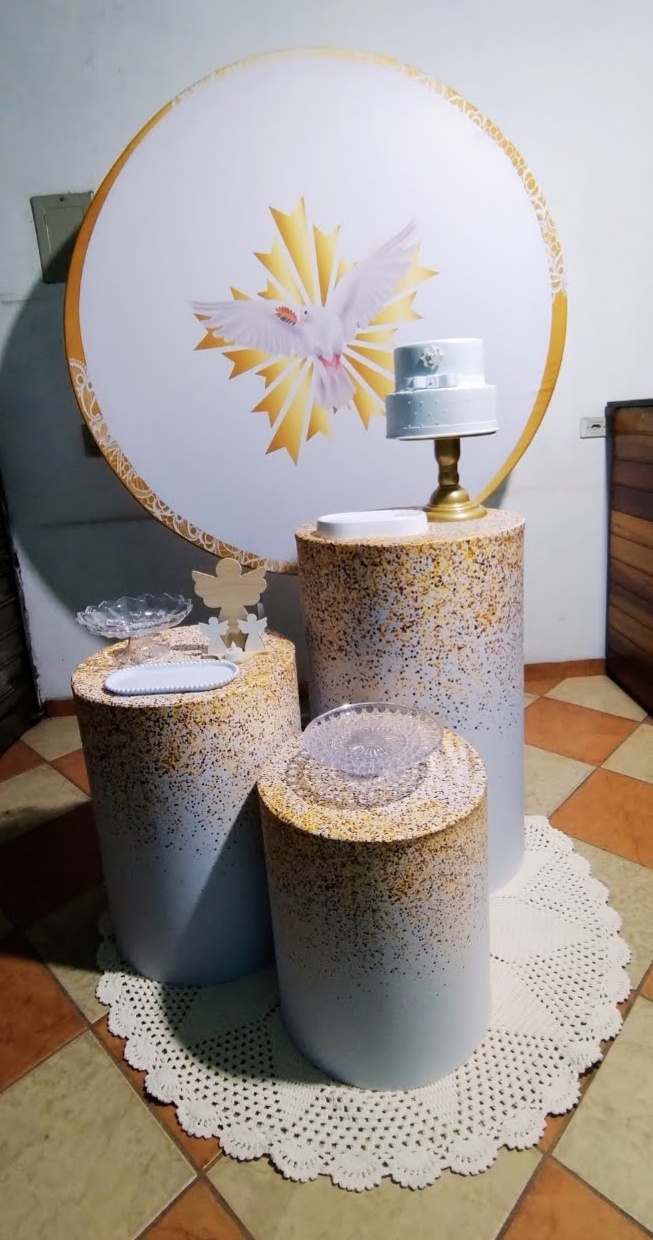 Kit Prata Divino Espirito Santo (Mod.1) - Pegue Monte Jaque Moreno
