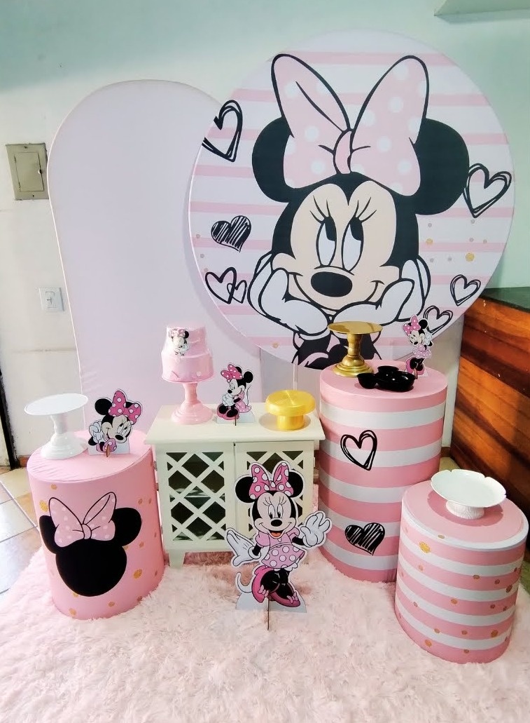 Kit Diamante Minnie Rosa - Pegue Monte Jaque Moreno