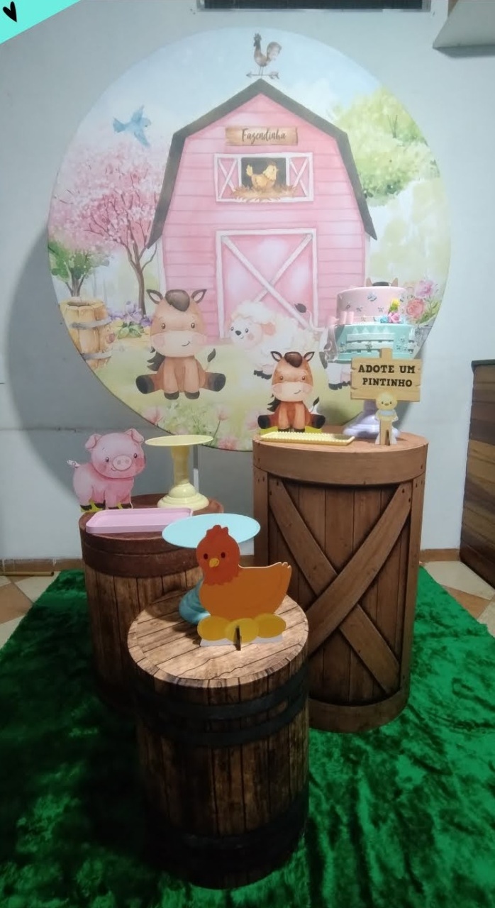 Kit Prata Fazendinha Rosa - Pegue Monte Jaque Moreno