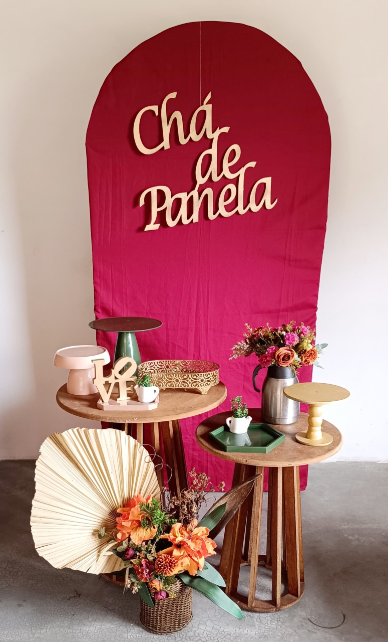 Chá de Panela Marsala - M&G FESTAS/Loc decor