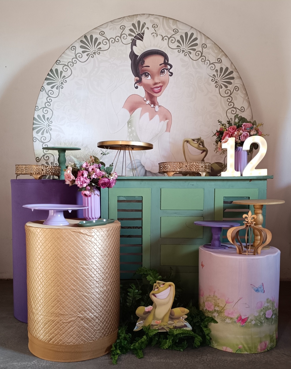 Kit Ouro Princesa Tiana - M&G FESTAS/Loc decor