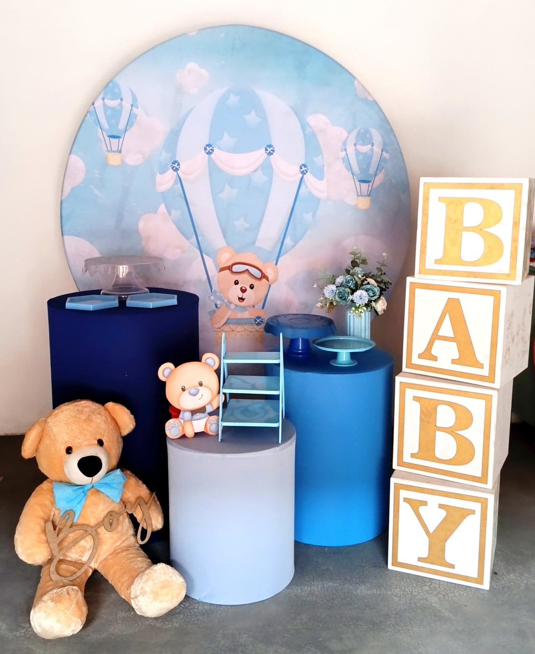 Chá de Bebê Ursinho Baloeiro Composição 2 - M&G FESTAS/Loc decor