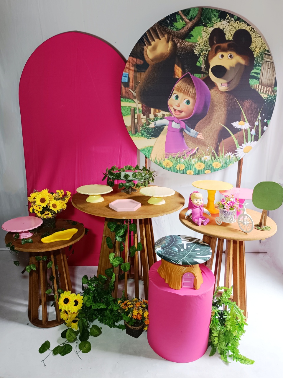 Kit Diamante Masha E O Urso 2 - M&G FESTAS/Loc decor