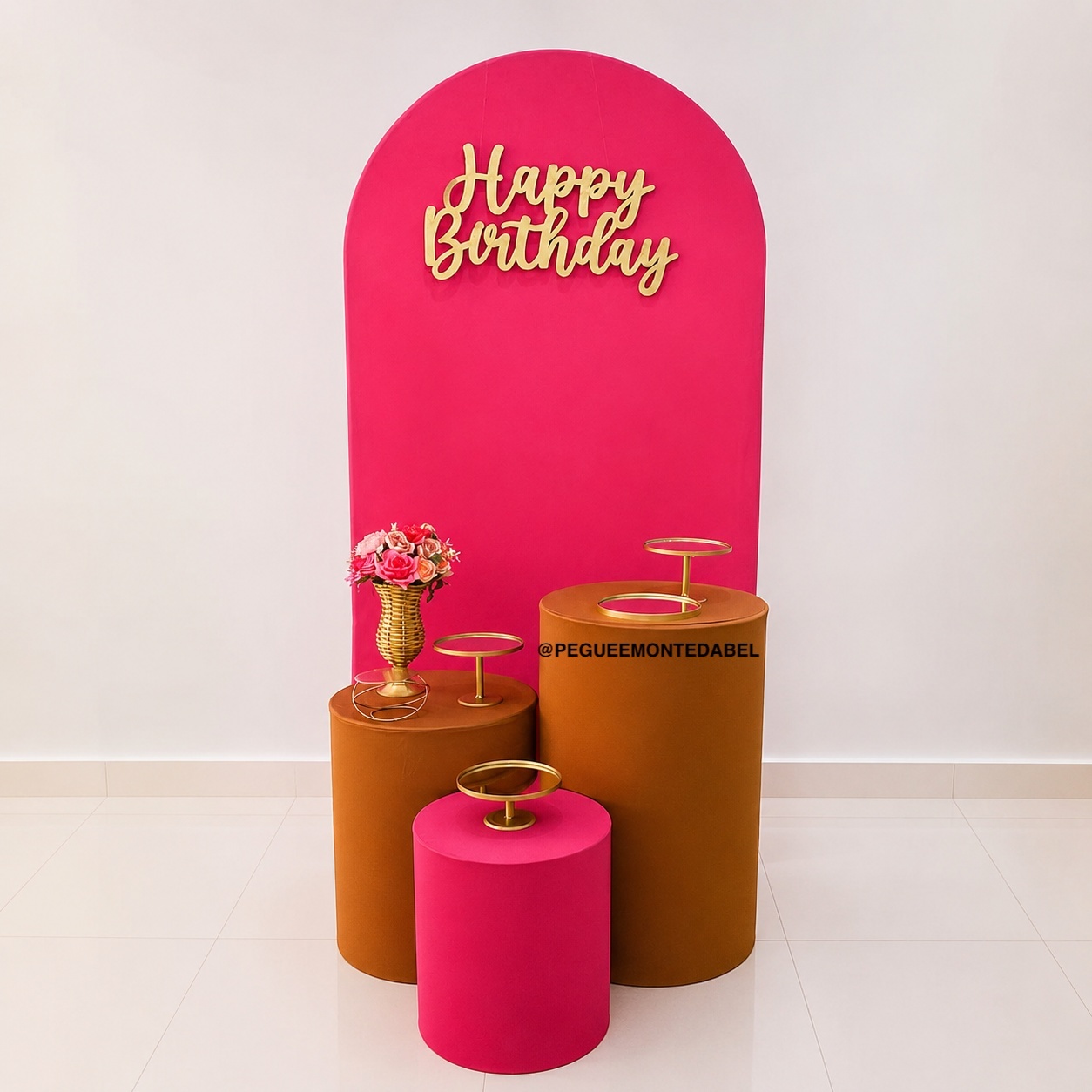 Adulto Pink Com Marrom Terra - PEGUEEMONTEDABEL