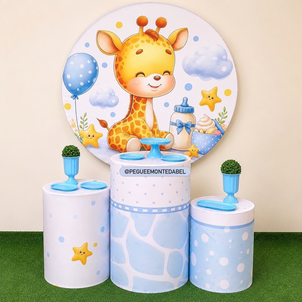Tema Chá de Bebê Girafinha Kit 1 - PEGUEEMONTEDABEL