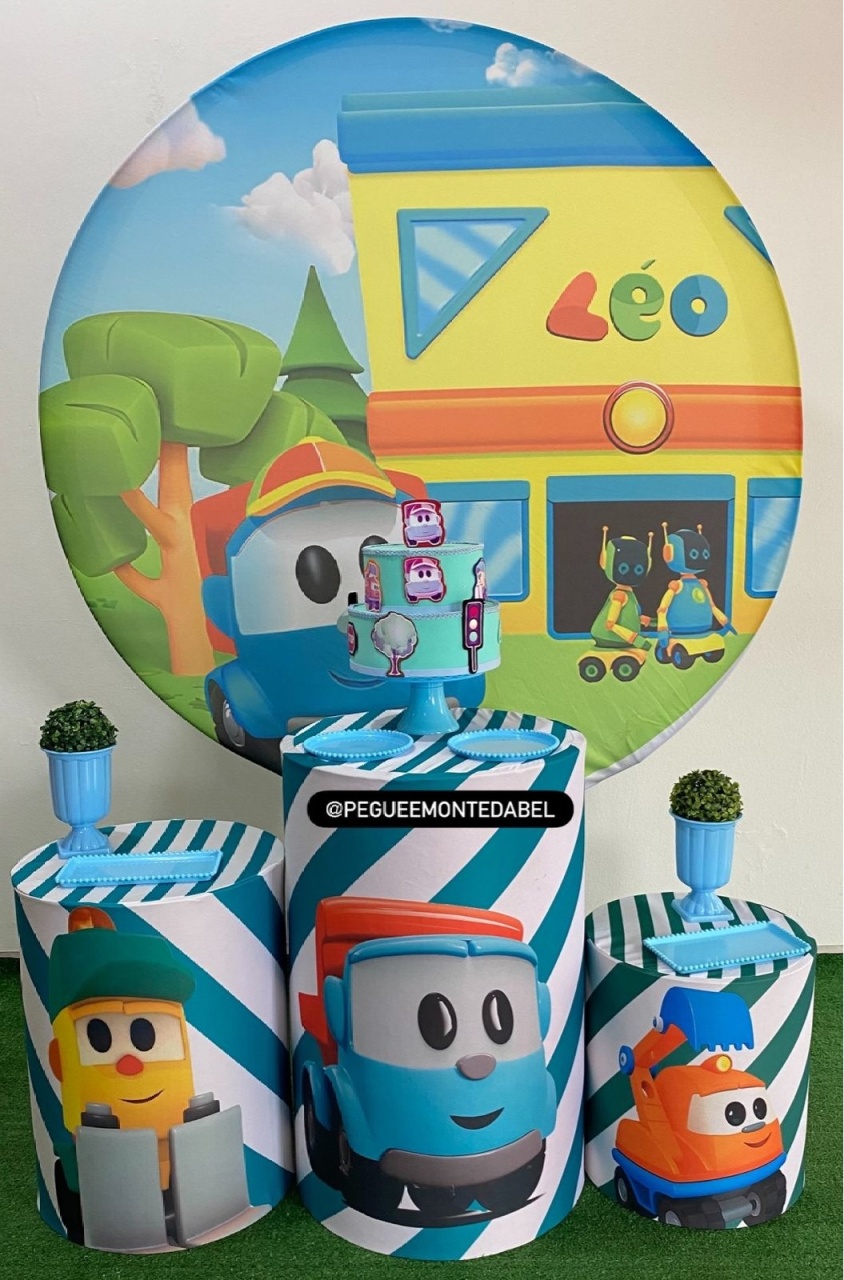 Tema Léo Caminhão Kit  2 - PEGUEEMONTEDABEL