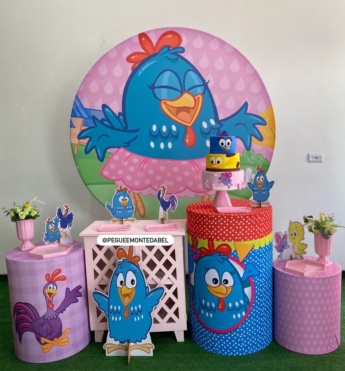 Tema Galinha Pintadinha Kit 3  - PEGUEEMONTEDABEL