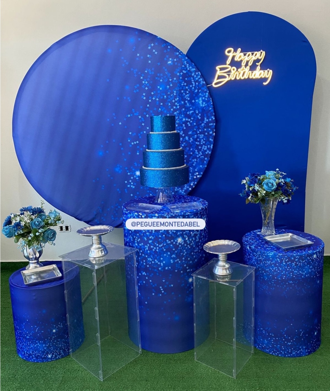 Adulto Azul E Prata  - PEGUEEMONTEDABEL