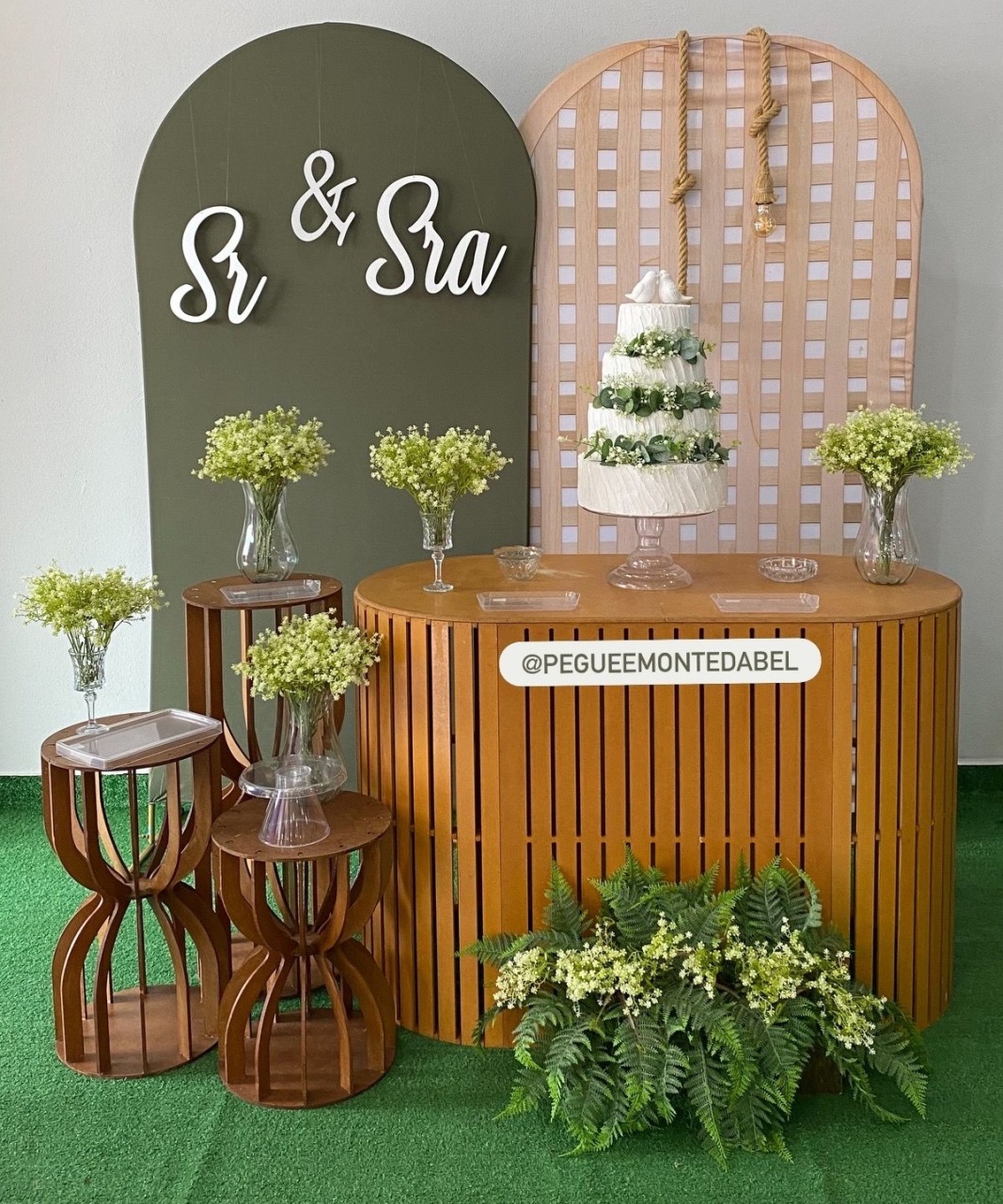 Mesa de Bolo Para Casamento  - PEGUEEMONTEDABEL