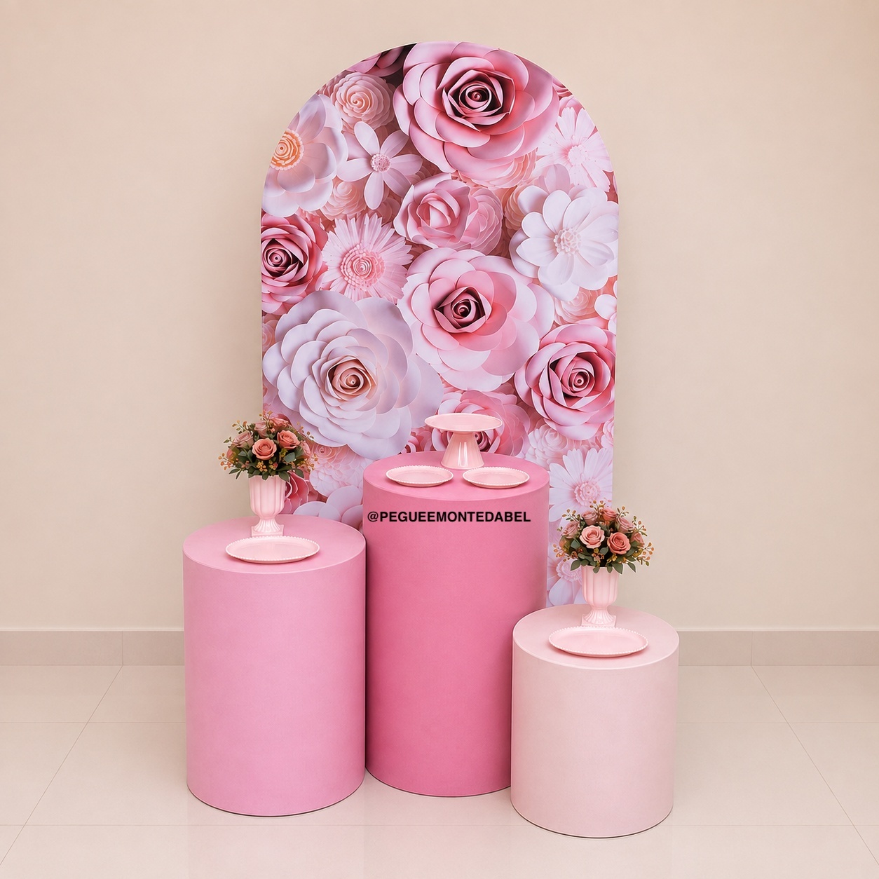 Adulto Floral Rosa - PEGUEEMONTEDABEL