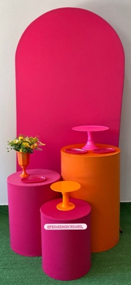 Adulto Pink E Laranja  - PEGUEEMONTEDABEL