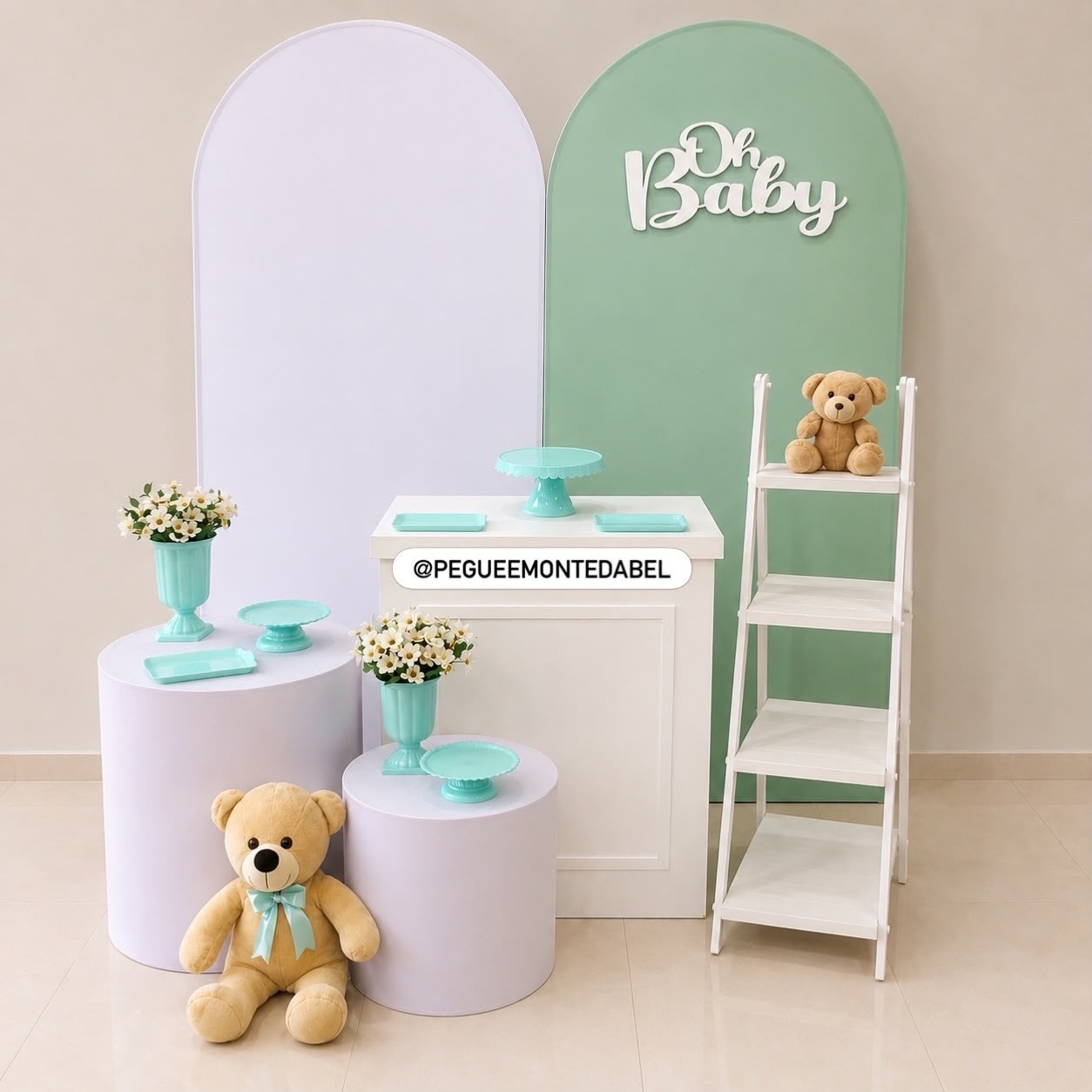Chá de Bebê Verde Erva Doce  - PEGUEEMONTEDABEL