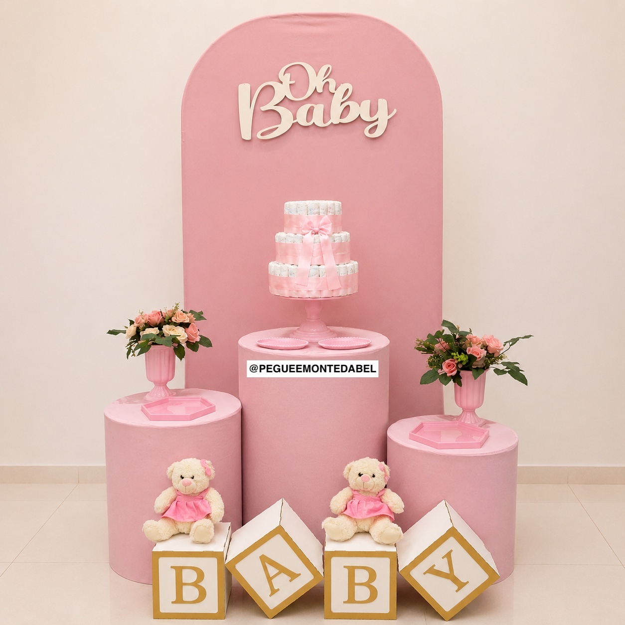 Chá de Bebê Menina... - PEGUEEMONTEDABEL