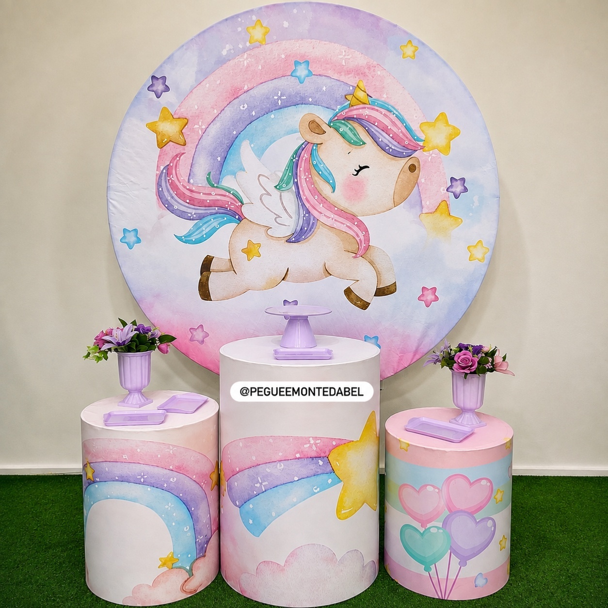 Tema Unicornio Baby Kit 1  - PEGUEEMONTEDABEL