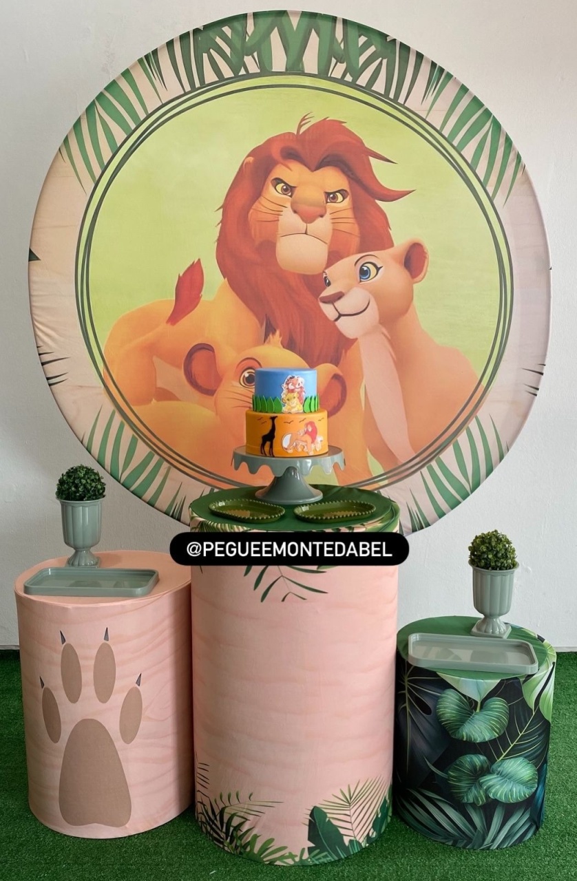 Tema Rei Leão Kit 2  - PEGUEEMONTEDABEL