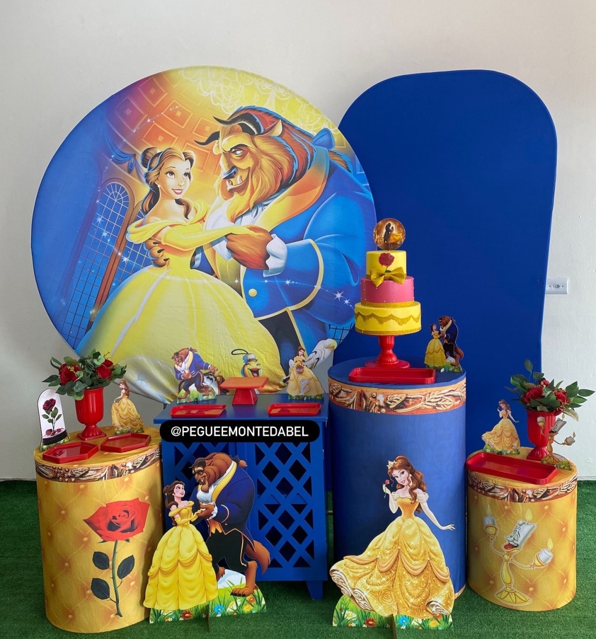 Tema A Bela E A Fera Kit 4  - PEGUEEMONTEDABEL