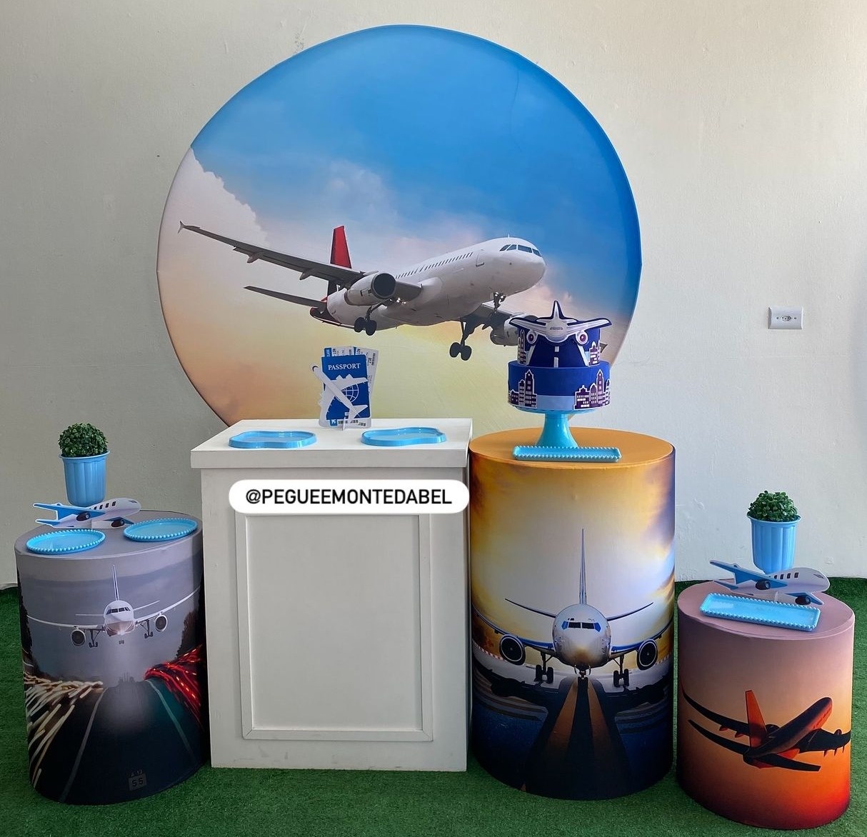 Tema Avião Kit  3 - PEGUEEMONTEDABEL