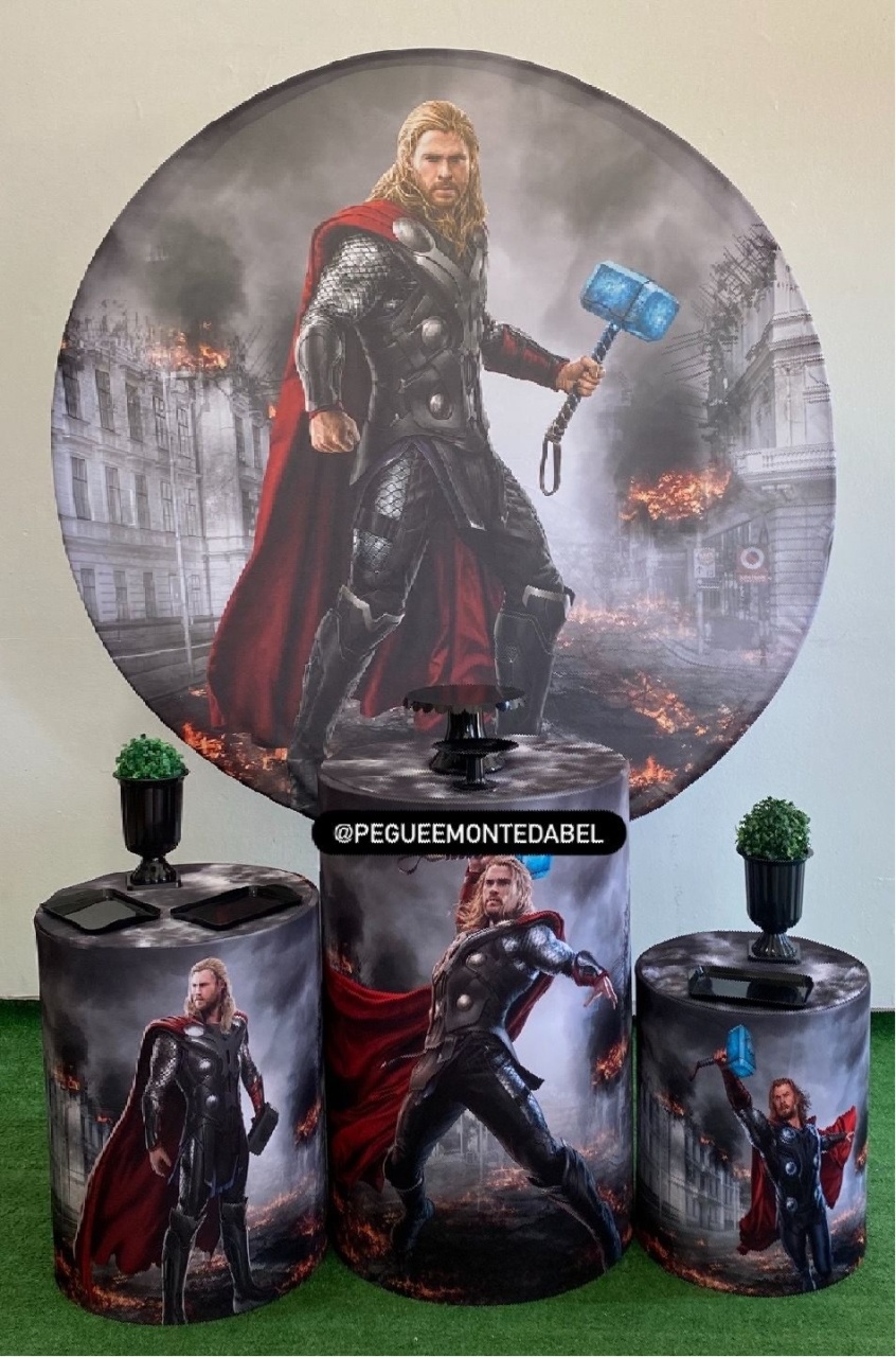 Tema Thor Deus Do Trovao Kit 1  - PEGUEEMONTEDABEL