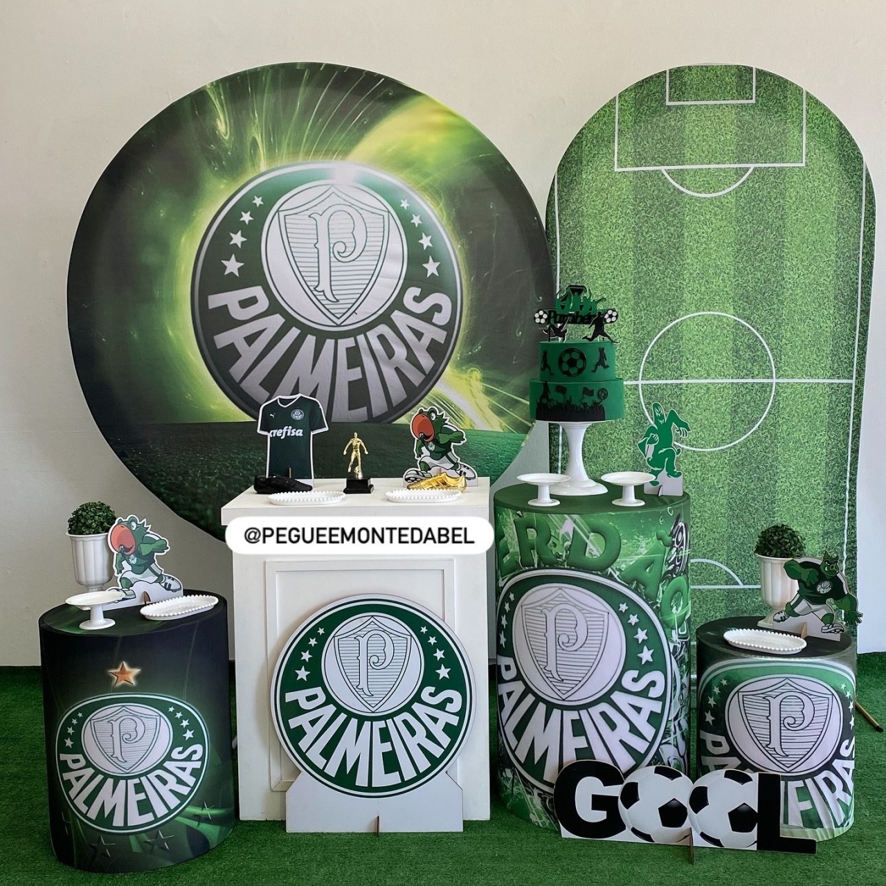 Tema Palmeiras Kit 4  - PEGUEEMONTEDABEL