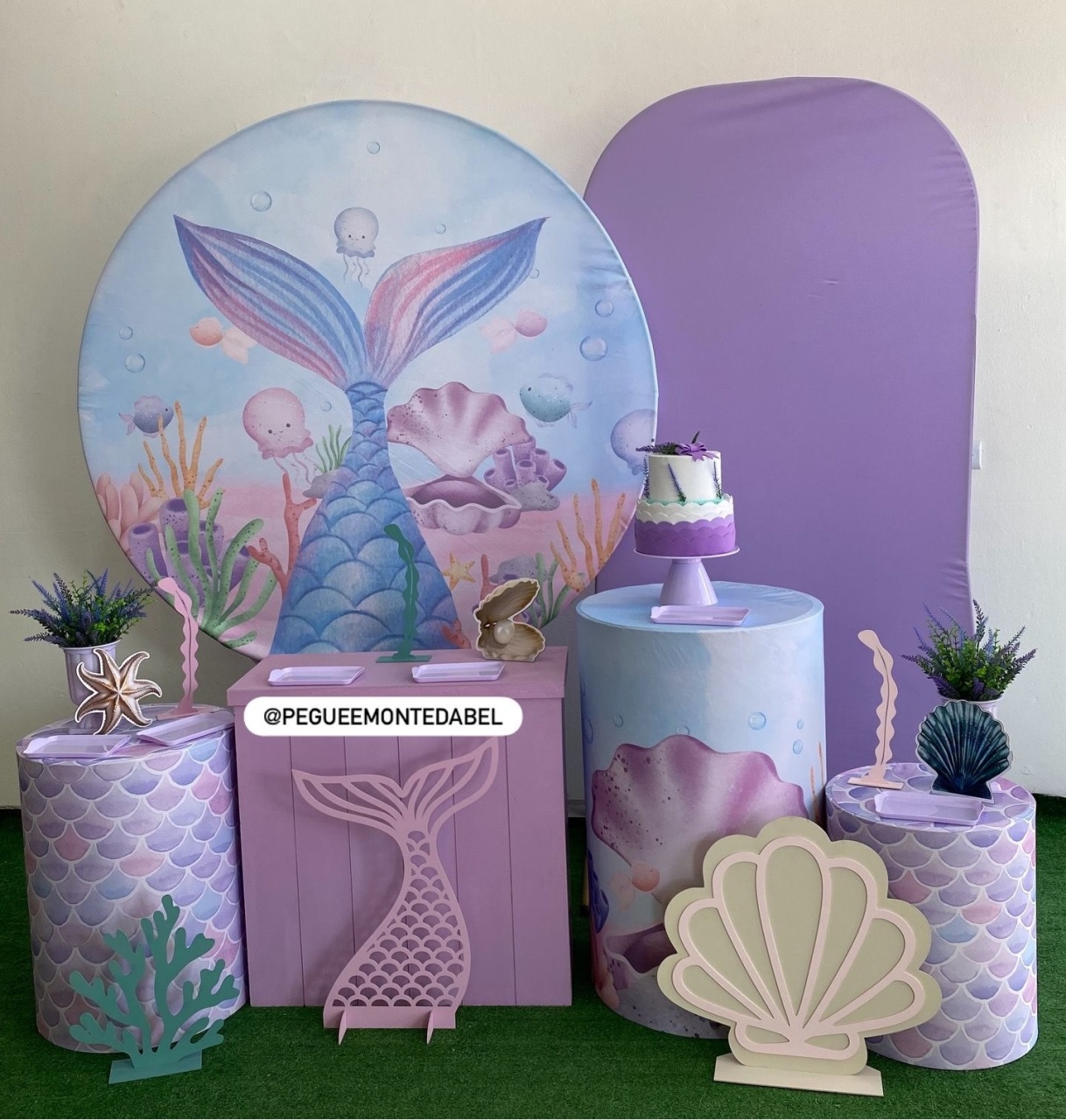 Tema Sereia Kit 4  - PEGUEEMONTEDABEL