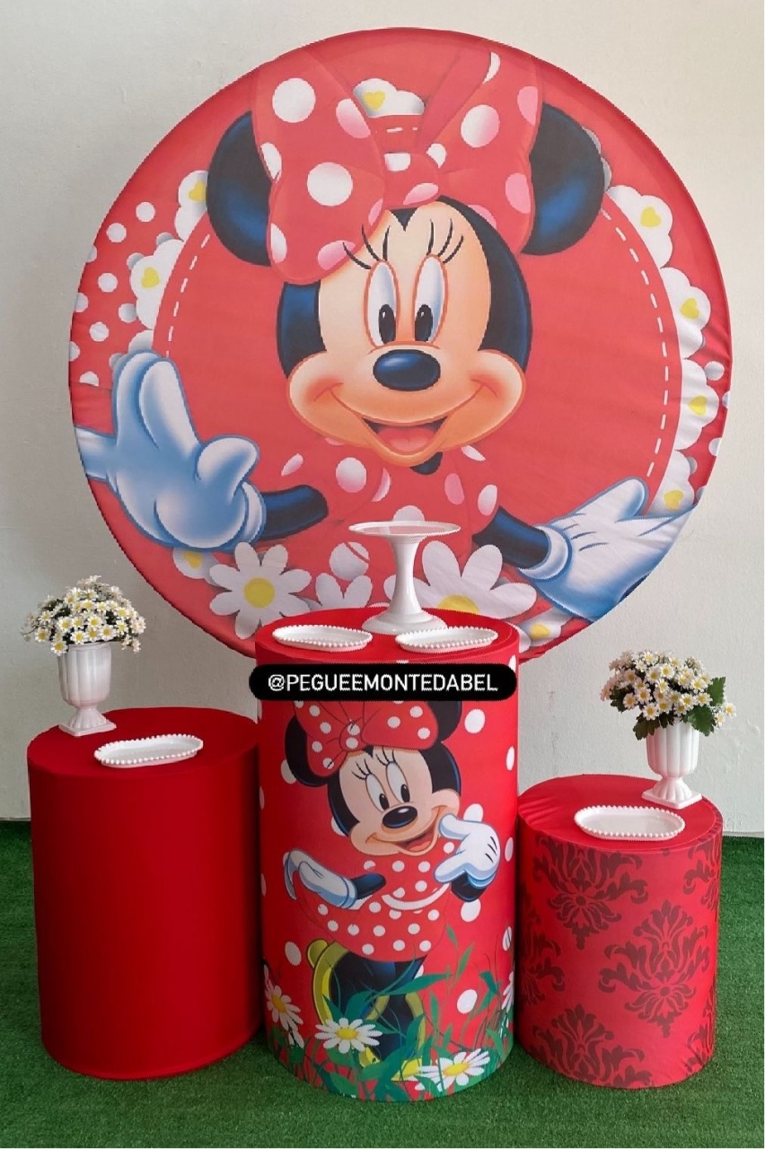 Tema Minnie Vermelha Kit 1 - PEGUEEMONTEDABEL