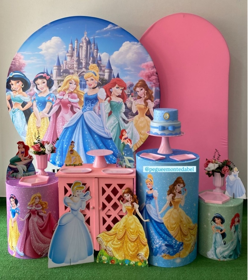 Tema Princesas Kit 4 - PEGUEEMONTEDABEL