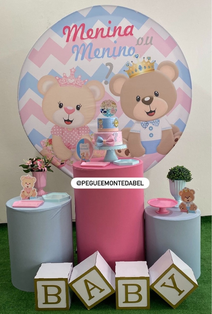 Cha Revelaçao Menino Menina  - PEGUEEMONTEDABEL