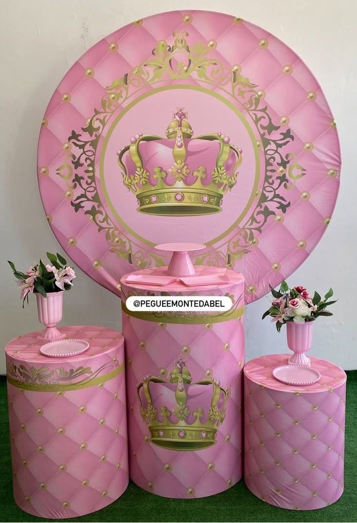 Tema Coroa Rosa Kit 1  - PEGUEEMONTEDABEL
