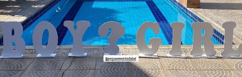Boy Y Girl Letras Grande  - PEGUEEMONTEDABEL