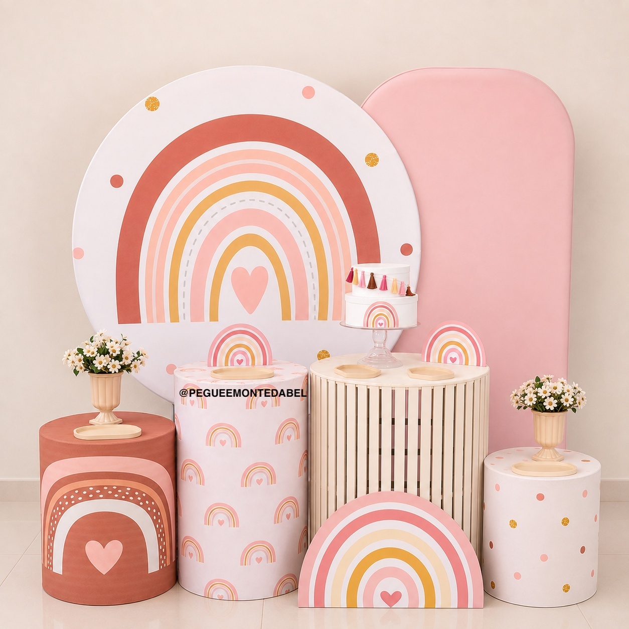 Arco Iris Boho Kit 4 - PEGUEEMONTEDABEL