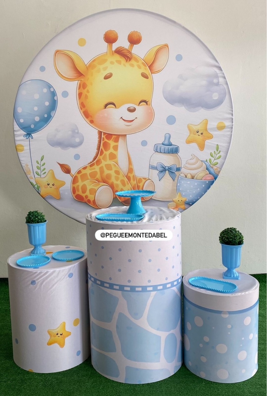 Tema Chá de Bebê Girafinha Kit 1 - PEGUEEMONTEDABEL
