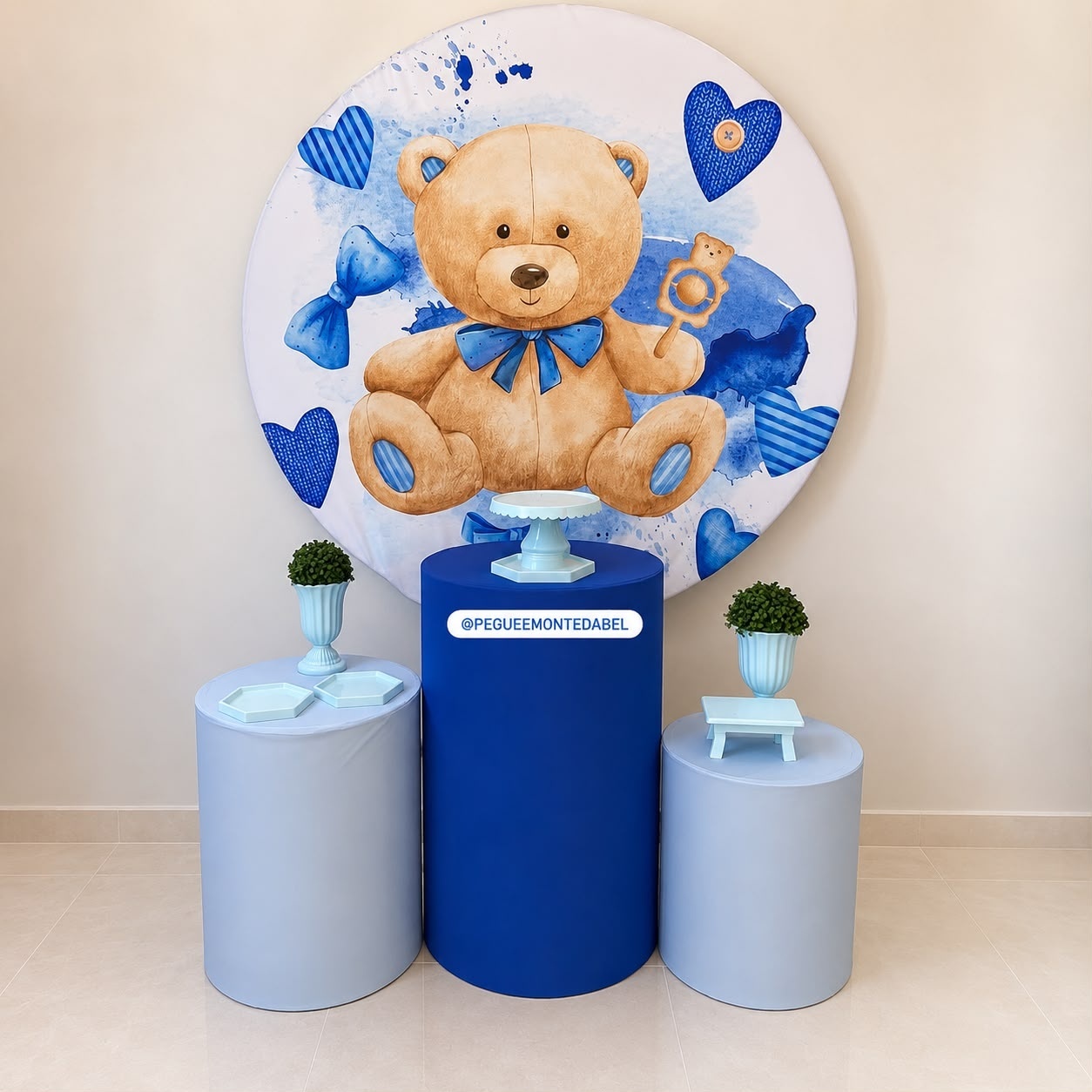 Chá de Bebê Urso Kit 1 - PEGUEEMONTEDABEL