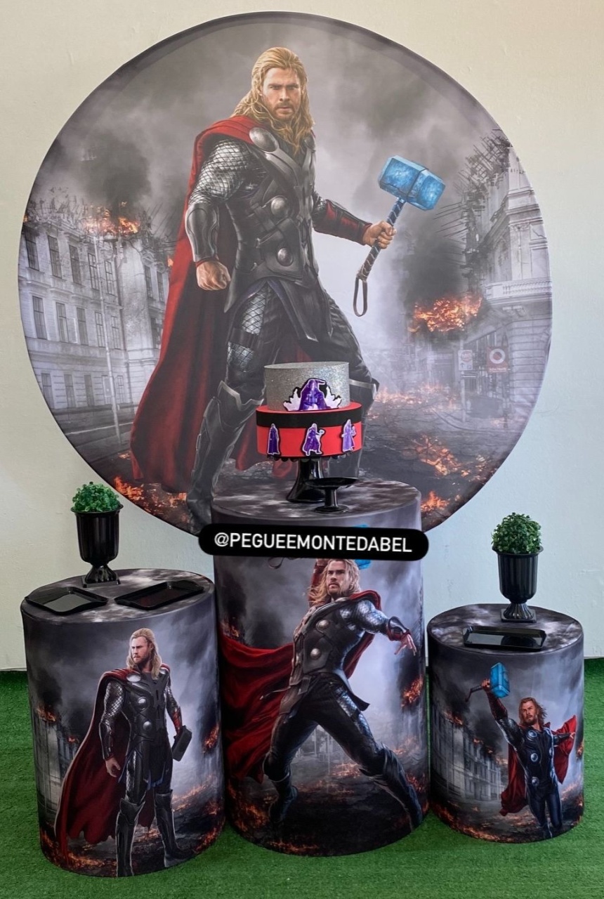 Tema Thor Deus Do Trovao Kit 2  - PEGUEEMONTEDABEL