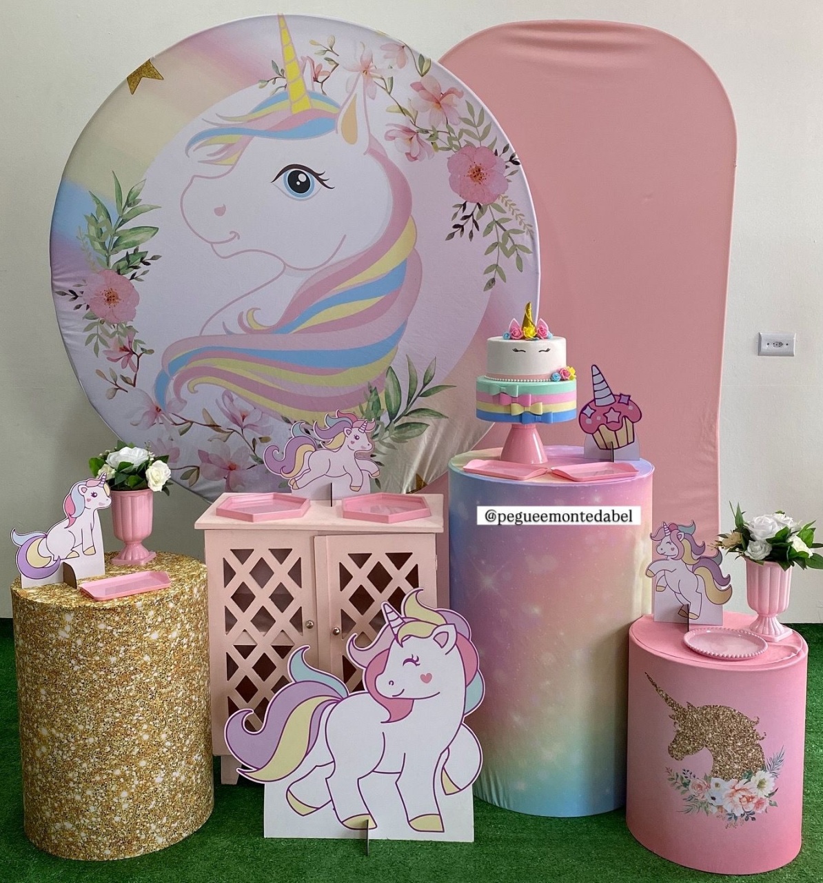 Tema Unicornio Kit 4  - PEGUEEMONTEDABEL